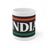 Ceramic India Printed Coffee Mug (Color: White, Capacity:330ml)